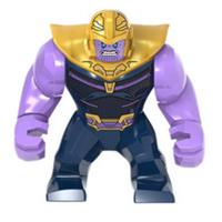 Custom LEGO Thanos Big Figure Marvel Avengers Gold Armour Minifigure