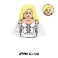 Custom LEGO White Queen Minifigure Emma Frost X-Men Marvel Cape