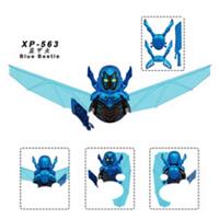 Custom LEGO Blue Beetle Minifigure DC Comics Scarab Wings Super Hero Figure