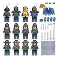 Custom LEGO Medieval Knights Minifigure Bundle Castle Army Horse Set