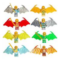 Custom LEGO Ninjago Dragon Wing Ninja 8pcs Figure Set With Swords