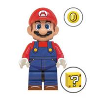 Custom LEGO Mario Minifigure Super Mario Bros With Coin Block Figure