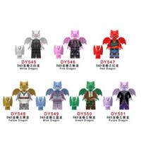 Custom LEGO D&D Dragon Minifigure Bundle 7pc Fantasy Dragonborn Set