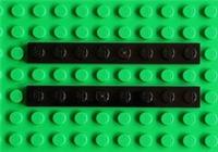 Lego Part 3460 Black 1x8 Plate Pack Of 2