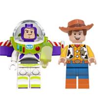 Custom LEGO Toy Story Buzz Lightyear Woody Minifigures 2pcs Disney Pixar