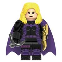 Custom LEGO Batgirl Minifigure DC Superhero Purple Cape Batman Figure