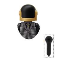 Custom LEGO Daft Punk Guy Manuel Minifigure Music DJ Helmet Figure