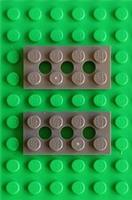 Lego Part 3709b Technic Dark Bluish Grey 2x4 Plate With 3 Holes Pack Of 2