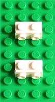 Lego Part 99780 White 1x2 Inverted 1x2 Bracket Pack Of 2