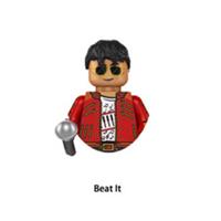 Custom LEGO Michael Jackson Beat It Minifigure King of Pop Mic Figure