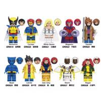 Custom LEGO X-Men Minifigure Bundle Wolverine Cyclops Storm Rogue 10pcs