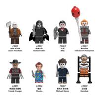 Custom LEGO Horror Minifigure Bundle Jason Chucky Pennywise Freddy 8pcs