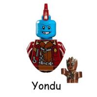 Custom LEGO Yondu Minifigure Marvel Guardians Baby Groot Figure