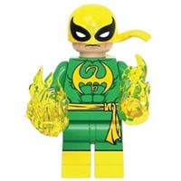 Custom LEGO Iron Fist Minifigure Marvel Superhero Yellow Power Figure