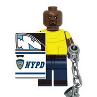 Custom LEGO Luke Cage Minifigure Marvel Power Man Defenders Chain Figure