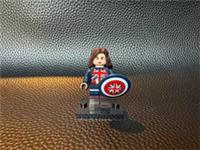 Custom LEGO Captain Carter Minifigure Marvel Peggy Carter Shield Figure