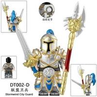 Custom LEGO Stormwind City Guard Minifigure Warcraft Knight Soldier Figure