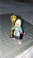 Custom LEGO Mary Minifigure Religious Bible Nativity Figure With Staff