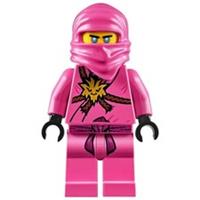 Custom LEGO Ninjago Pink Zane Minifigure Ninja Avatar Figure