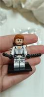 Custom LEGO Black Widow White Snow Suit Minifigure Marvel Batons