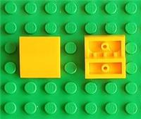 Lego Part 15068 Bright Light Orange 2x2x2/3 Sloped Curve Pack Of 2
