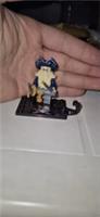 Custom LEGO Davy Jones Minifigure Pirate Sword Gun Peg Leg Display Base