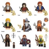 Custom LEGO Lord Of The Rings Fellowship 9 Minifigure Set Frodo Gandalf LOTR