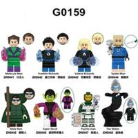 Custom LEGO Fantastic Four 8 Minifigure Set Mole Man Super Skrull Maker Marvel