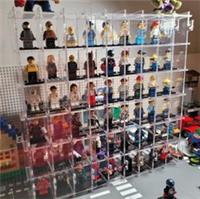 54 Section Wall Mounted Lego Mini Figure Display Character Display Frame Rack