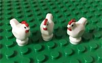 LEGO NEW 3 x Chickens White - (Rooster Hen Chick Bird Farm Animal) - 95342 x3