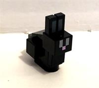 LEGO MINECRAFT BLACK BUNNY/RABBIT FROM SET 21144