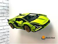 Wall Mount for Lego Technic Lamborghini Sian FKP 37 42115