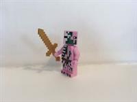 LEGO MINECRAFT ZOMBIE PIGMAN + SWORD FROM SET 21122 (min021)