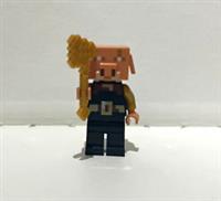 LEGO MINECRAFT PIGLIN BRUTE+ GOLD AXE FROM SET 21185 (min118)