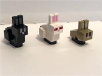 LEGO MINECRAFT RABBITS BUNNIES FROM SET 21144 & 21145 (RARE KILLER BUNNY)
