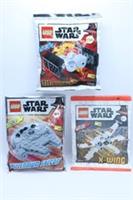 3 LEGO Star Wars Limited Edition Mini Packs X-Wing, Millennium Falcon and Tie B