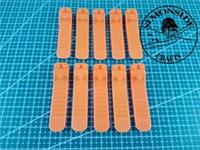 10 X LEGO Orange Brick and Axle Separator NEW GENUINE Tool Splitter 96874 loc-8