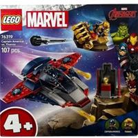 New: LEGO Marvel Captain America Vs. Thanos - Set No. 76319 (Ages 4+, 107 Pcs)