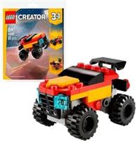 LEGO Creator 3-in-1 Monster Truck Building Paper Bag Set, 55 Pieces, Ages...