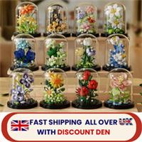 Flower Bouquet Set LE GO Flowers Display Gift Home Dcor Boutique UK