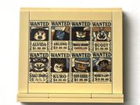 LEGO ONE PIECE WANTED POSTER Roger,Buggy,Monkey,Dracule,Alvida,Kuro,Kreig,Arlong