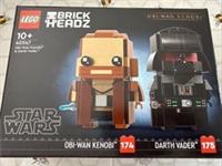 LEGO 40547 BrickHeadz Darth Vader and Obi Wan Kenobi - Brand New | Sealed