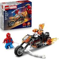 LEGO Marvel Spider-Man vs. Ghost Rider Motorcycle - Superhero Toy w/a Motorbik