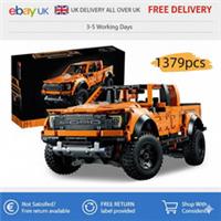 1379Pcs Technical Ford Raptor F150 Pickup Truck Sports Car Building Blocks Kid