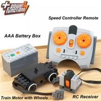 Power Functions 4PCS Battery Box Train Motor IR Receiver Controlled For Lego Set