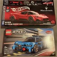 Lego Speed Champions Bugatti (77253) & Hot Wheels Brick Shop Maserati BRAND NEW!