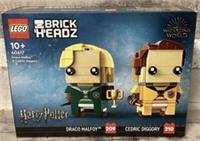 LEGO BRICKHEADZ: Draco Malfoy & Cedric Diggory (40617) New In Box