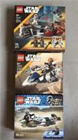 Lego Star Wars Battle Pack (75449), Starfighter (75400) & Speeder Bike (75436)
