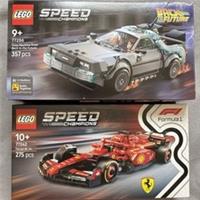 Lego Speed Champions Ferrari SF24 Formula One (77242) & BTTF Time Machine(77256)