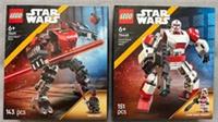 Lego Star Wars Darth Maul (75411) & Clone Shock Trooper (75448) Mechs - NEW!